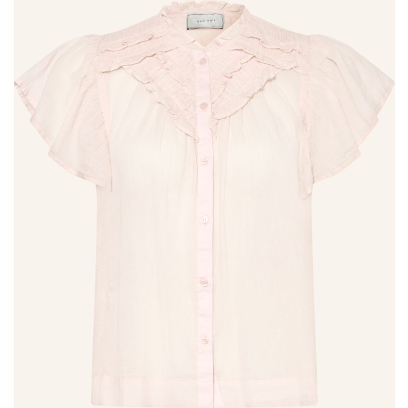 Neo Noir Bluse Vinsa S Mit Rüschen rosa