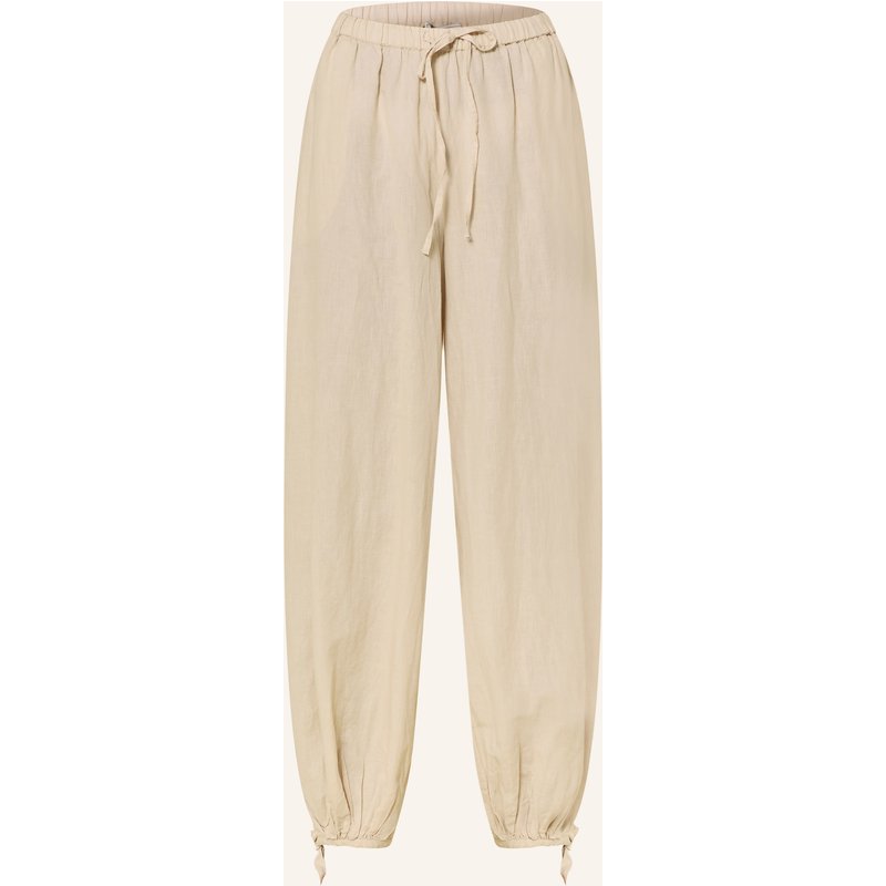Neo Noir Hose Roxane Mit Leinen beige