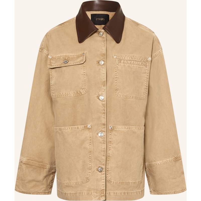 Maje Jeansjacke beige