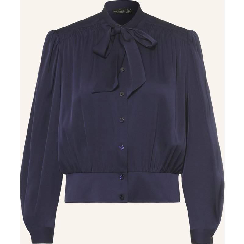 Van Laack Schluppenbluse Vl-Yaisa-Xx Mit Seide blau