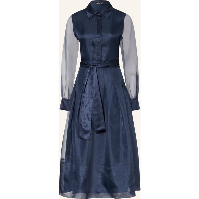 Van Laack Hemdblusenkleid Aus Seide blau