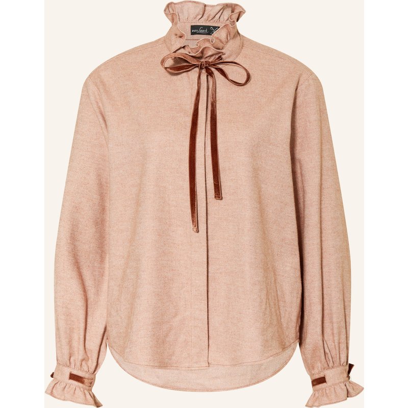 Van Laack Flanellbluse Vl-Azitea-Kosvp Mit Rüschen beige