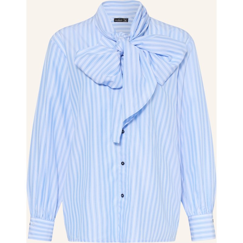 Van Laack Schluppenbluse Vl-Uzma-Xx blau