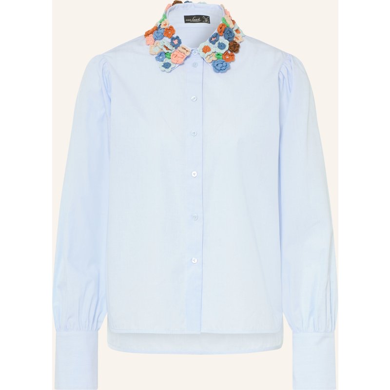 Van Laack Bluse Vl-Fjella-appl2 blau