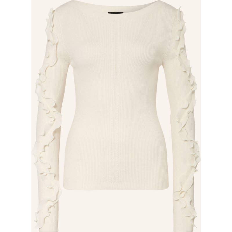 Liu Jo Pullover Mit Rüschen weiss