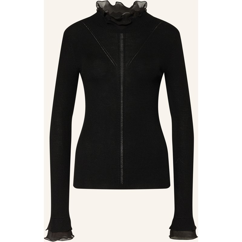 Liu Jo Pullover Mit Rüschen schwarz
