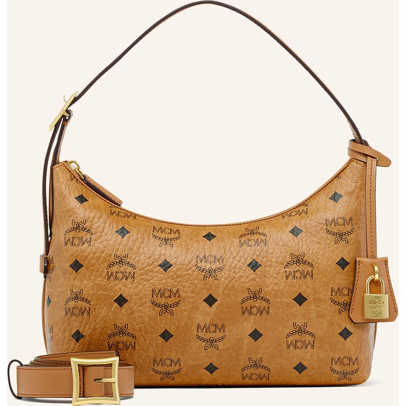 Mcm Schultertasche Aren Vi braun