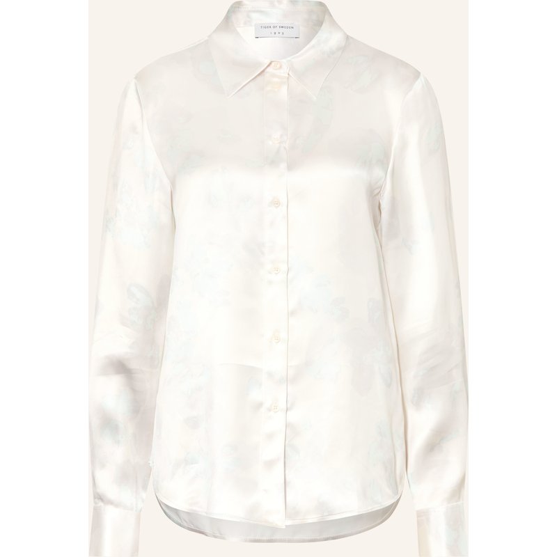 Tiger Of Sweden Hemdbluse Camilla Aus Satin weiss
