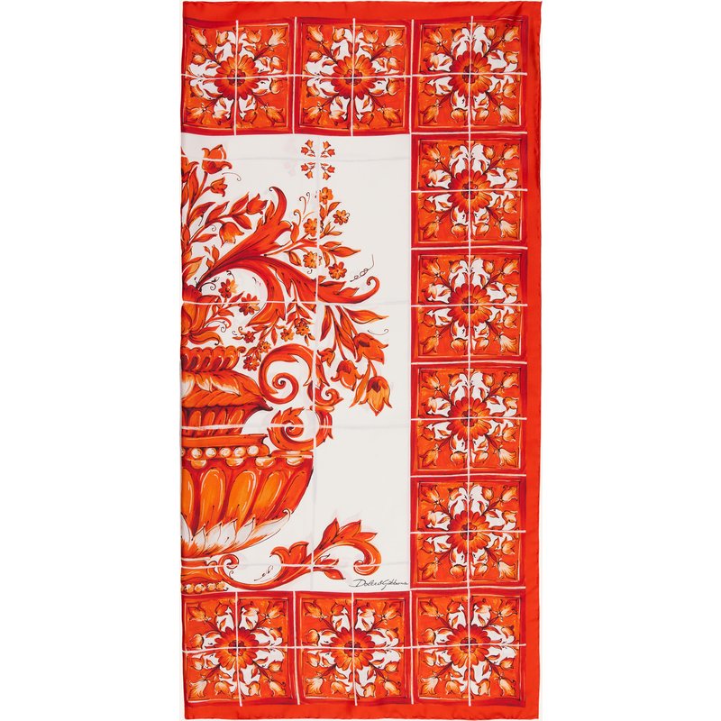 Dolce & Gabbana Seidentuch orange