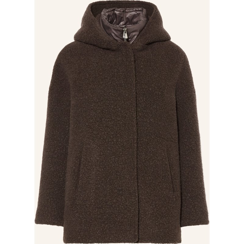 Icons Cinzia Rocca Teddyfell-Jacke Mit Herausnehmbarer Blende braun