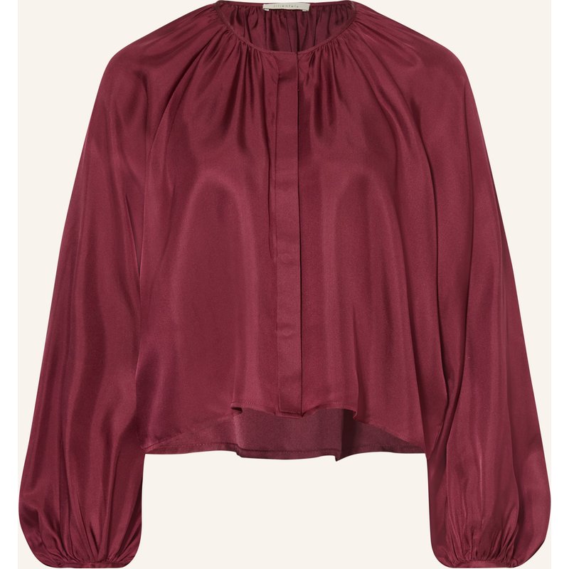 Lilienfels Satinbluse Aus Seide rot