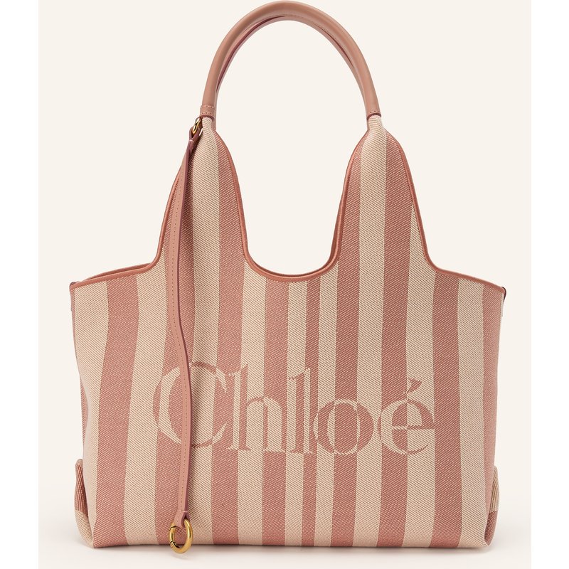 Chloé Shopper Stripy rosa