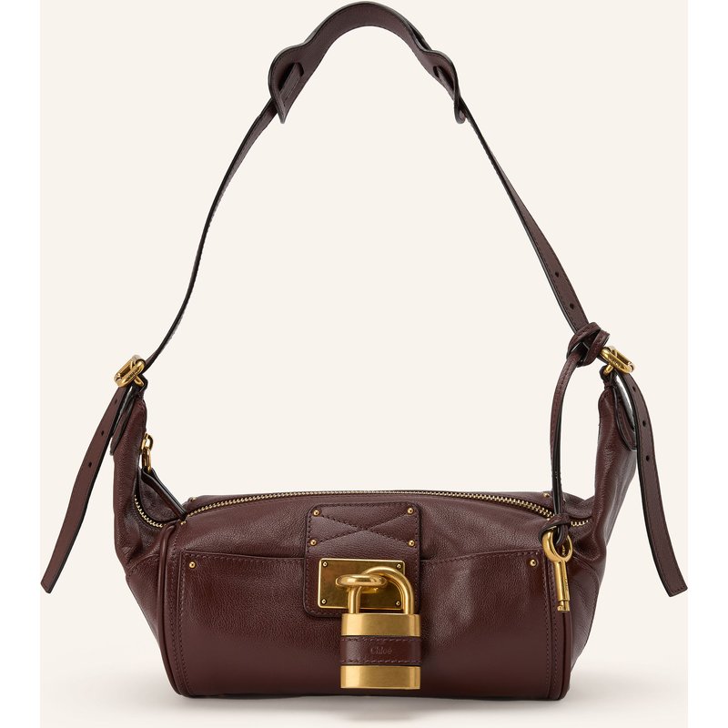Chloé Schultertasche Paddington Mit Nieten braun