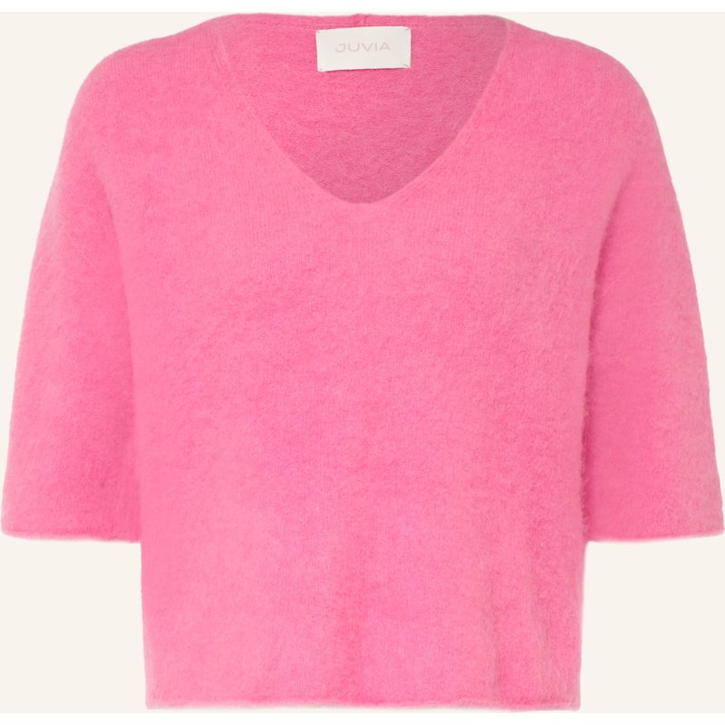 Juvia Pullover Sinja Mit Alpaka Und 3/4-Arm pink