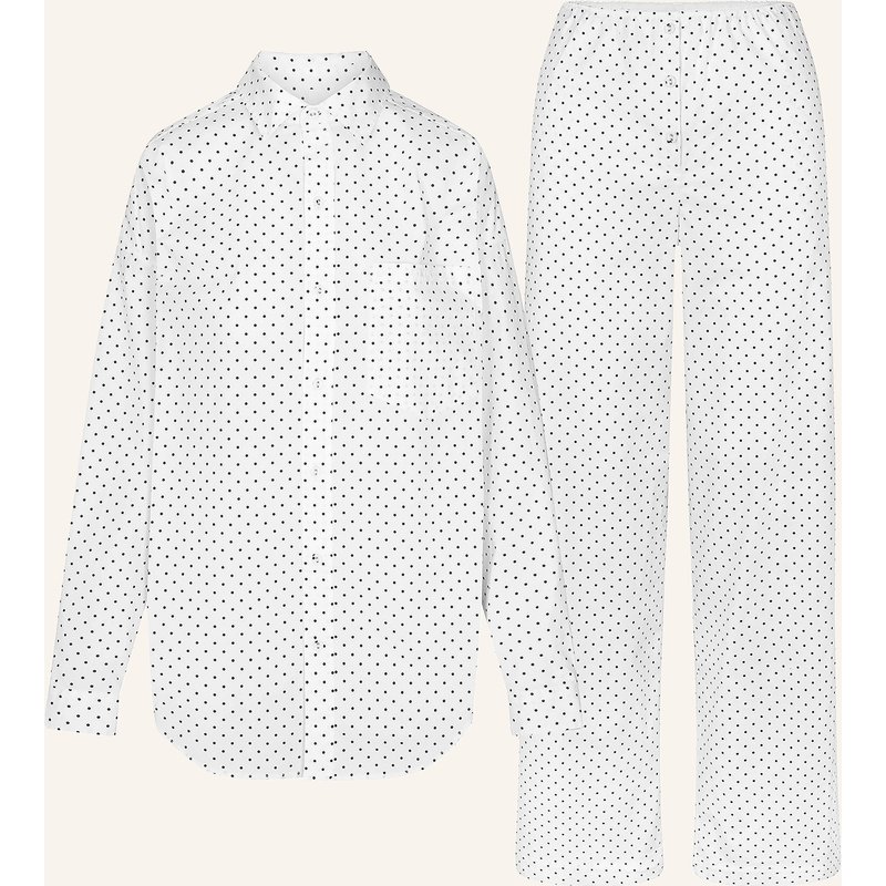Skims Schlafanzug Cotton Poplin schwarz