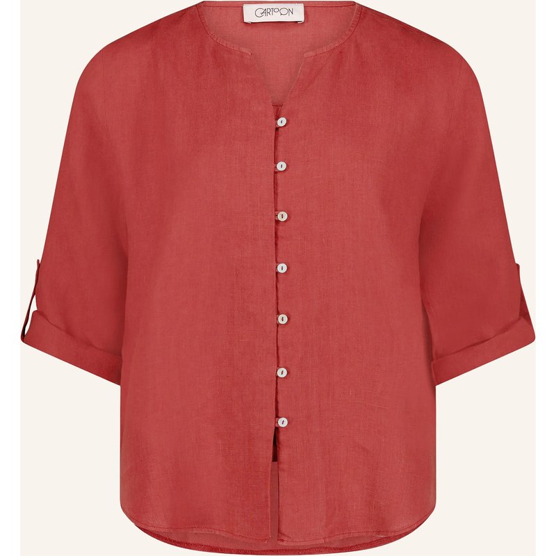 Cartoon Leinenbluse braun