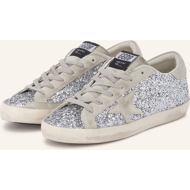 Golden Goose Sneaker Super-Star silber