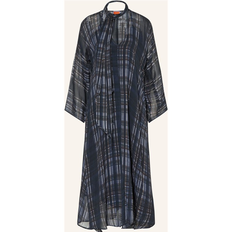 Anna's Kleid Mit Abnehmbarer Schluppe blau