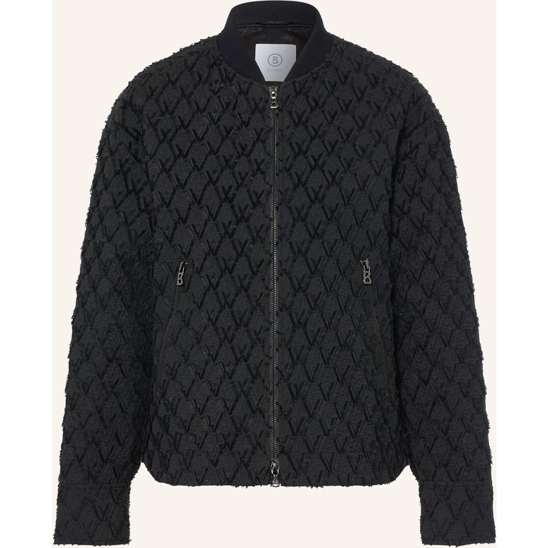 Bogner Jacquard-Blouson Janita schwarz