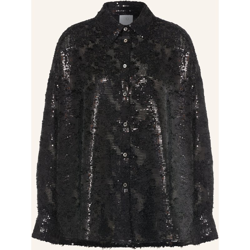 Bogner Bluse Mit Pailletten schwarz