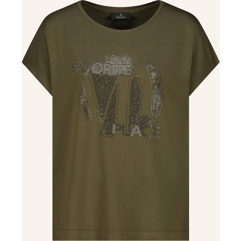 Monari T-Shirt Mit Schmucksteinen gruen