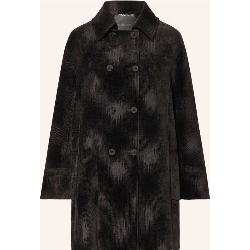 Elena Miro Jacquard-Mantel schwarz