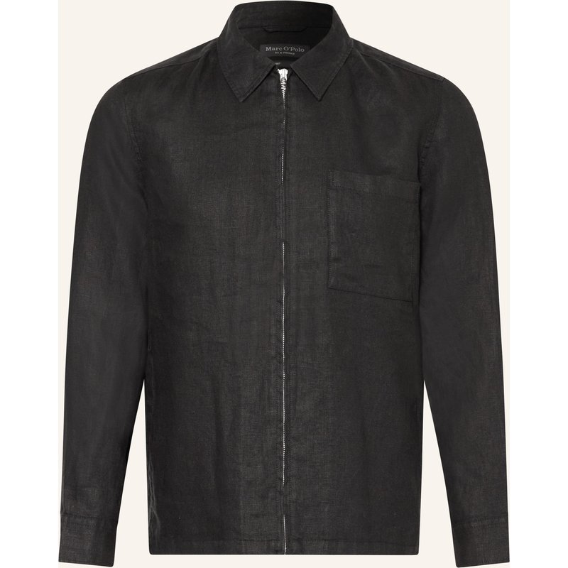 Marc O'polo Overshirt Aus Leinen schwarz