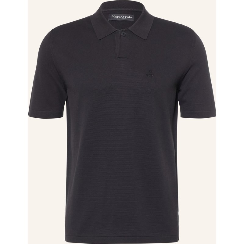 Marc O'polo Piqué-Poloshirt schwarz