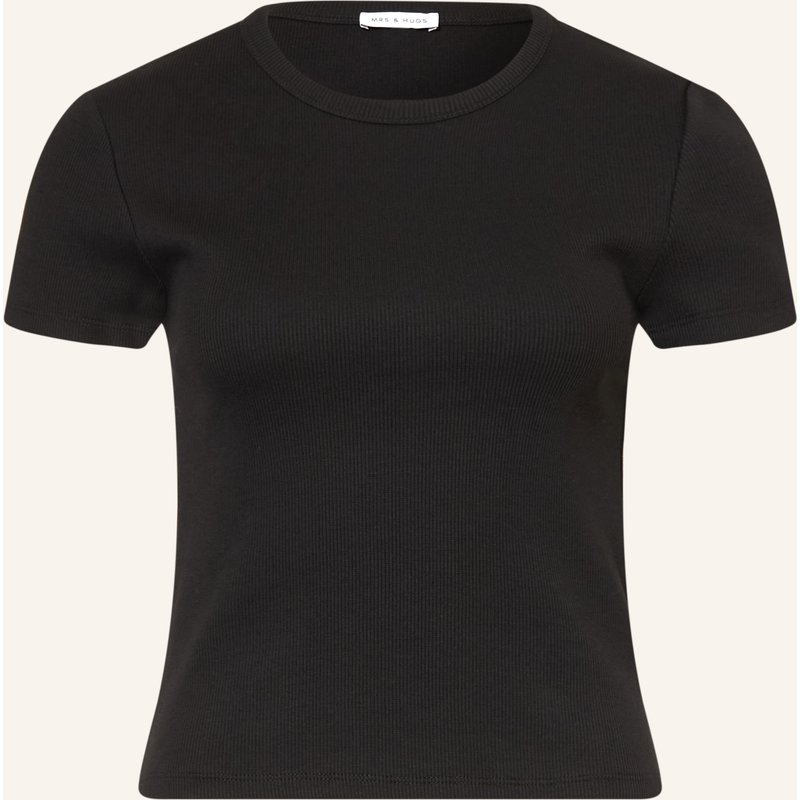 Mrs & Hugs T-Shirt schwarz