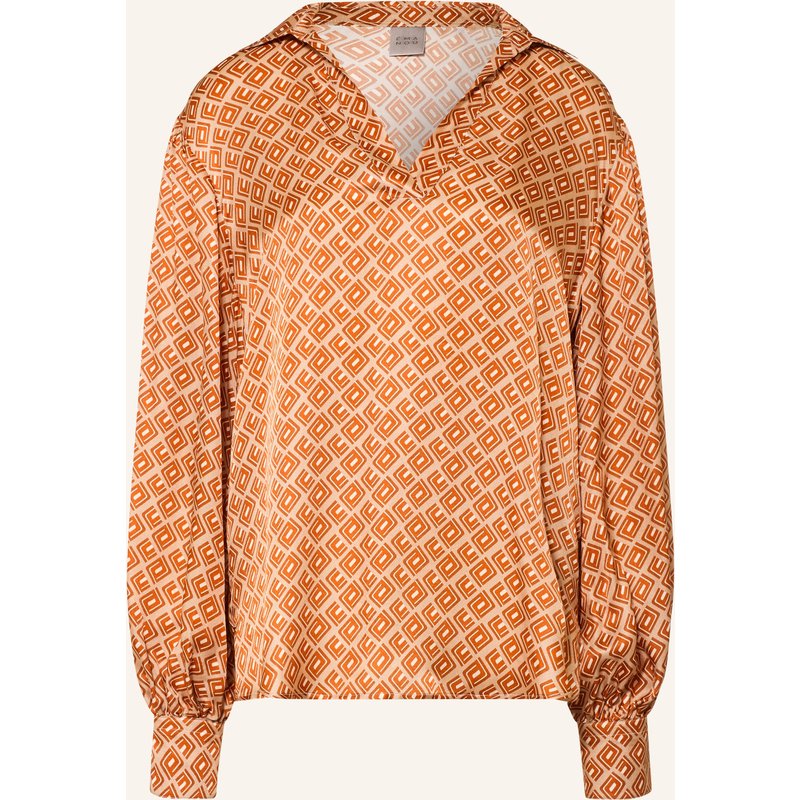 Émanou Blusenshirt Mit Seide braun