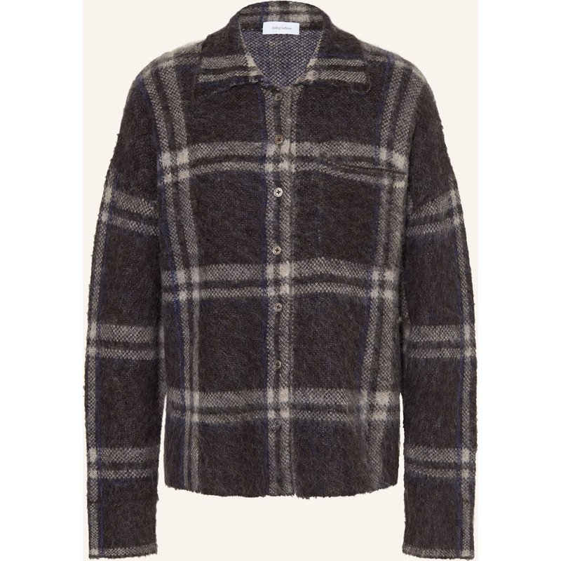 Darling Harbour Strickjacke Mit Alpaka braun