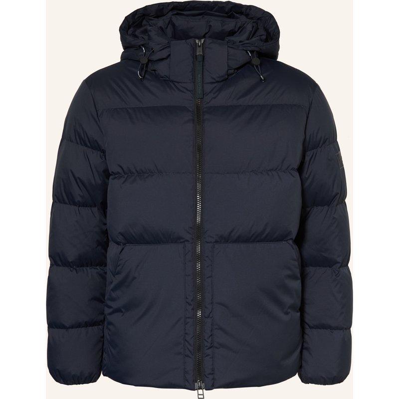 Marc O'polo Daunenjacke Mit Abnehmbarer Kapuze blau