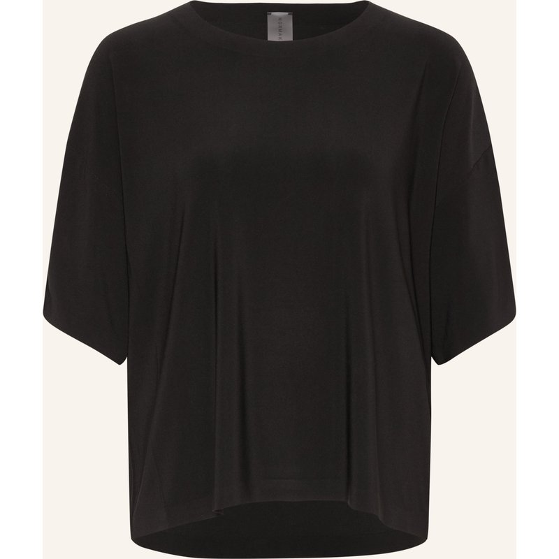 Norma Kamali T-Shirt Boxy T schwarz