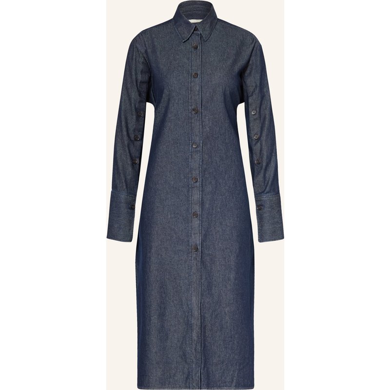 Lilienfels Hemdblusenkleid In Jeansoptik blau