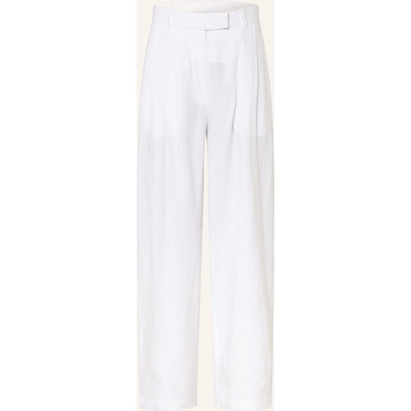 Arket Marlenehose Sally Aus Leinen weiss