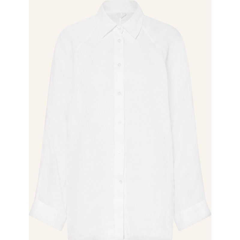 Arket Hemdbluse Aus Leinen weiss