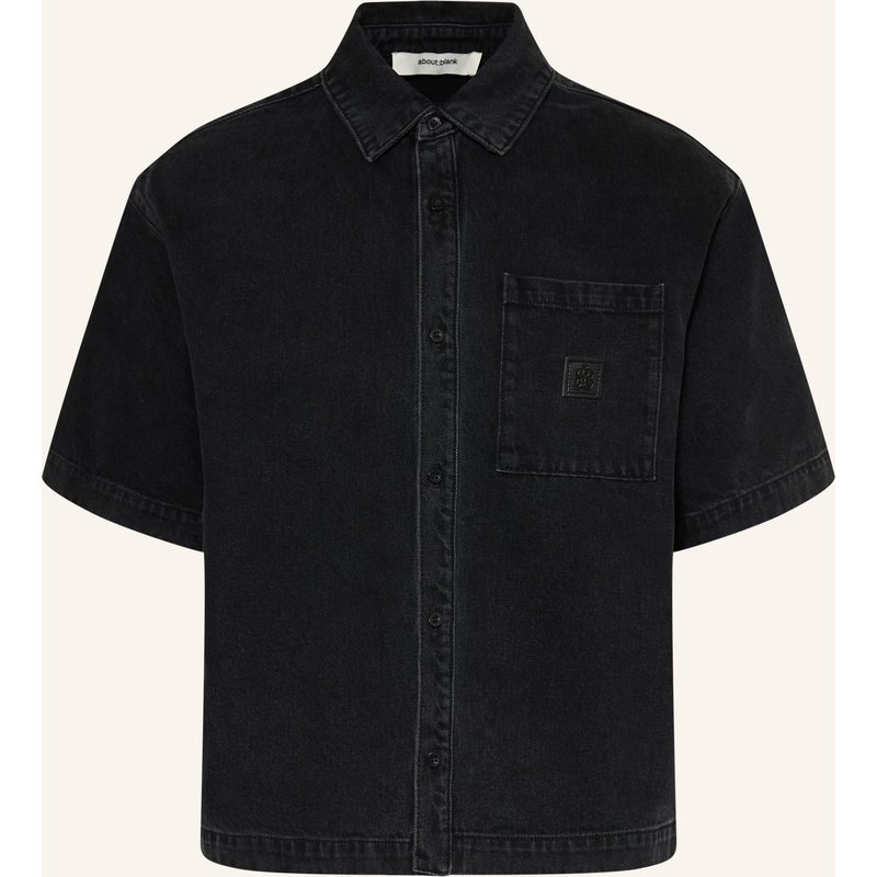 About:Blank Jeanshemd Comfort Fit schwarz