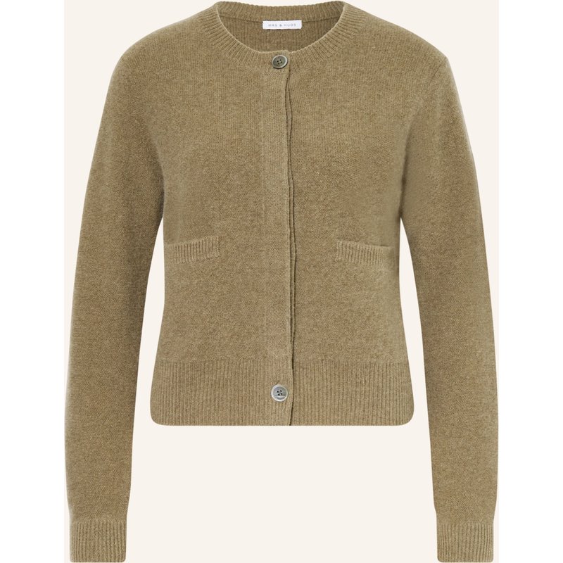 Mrs & Hugs Strickjacke Mit Cashmere gruen