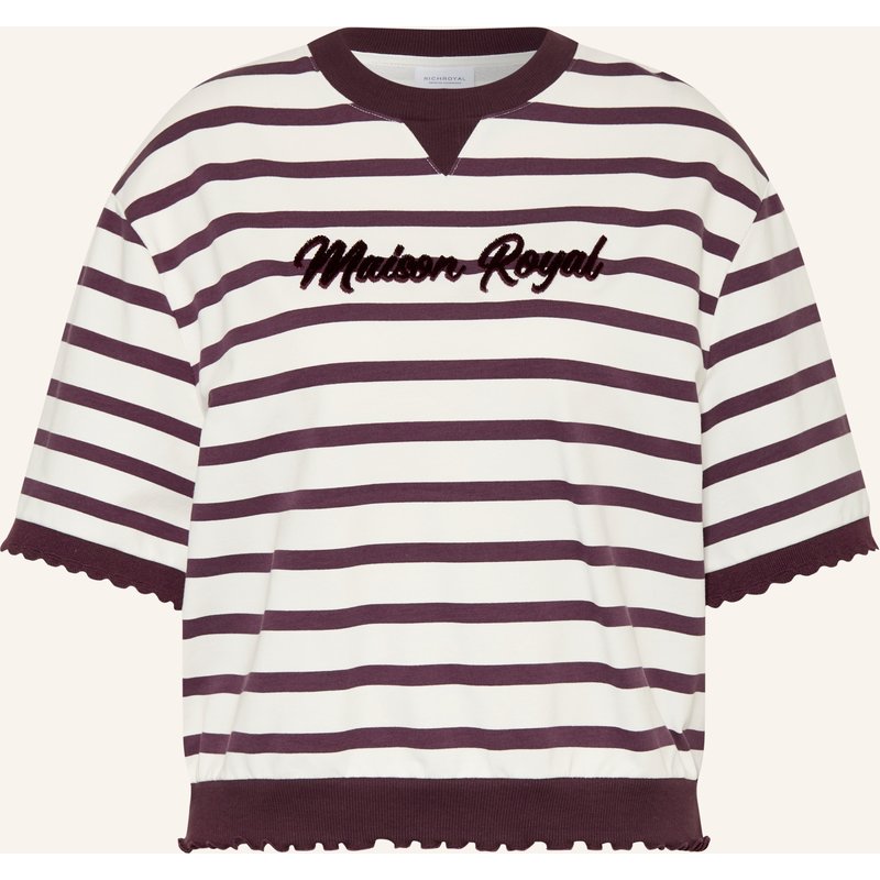 Rich & Royal Sweatshirt Mit Rüschen lila