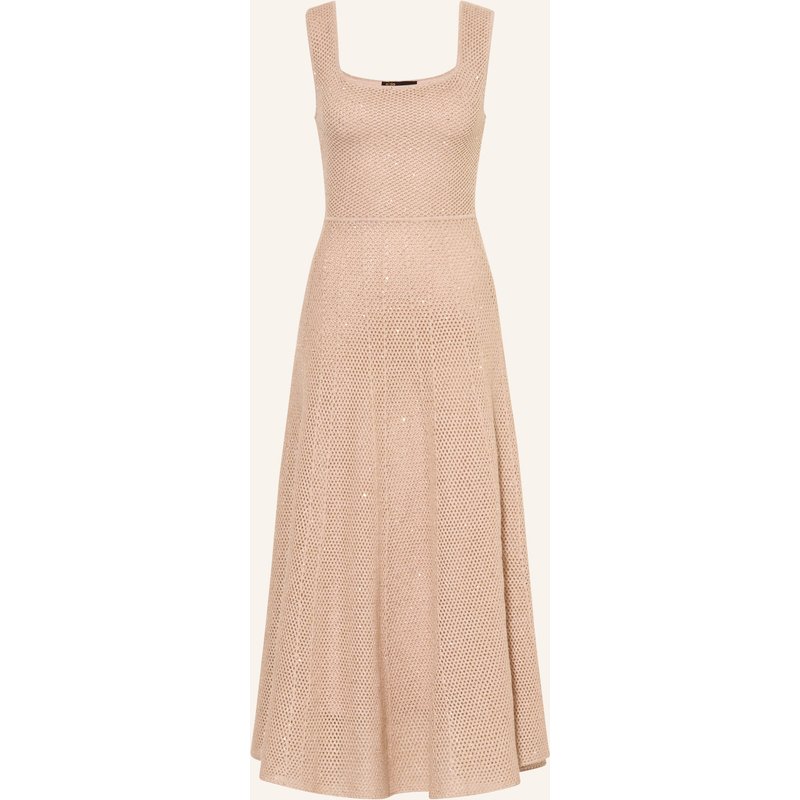 Maje Strickkleid Mit Glitzergarn Und Pailletten beige