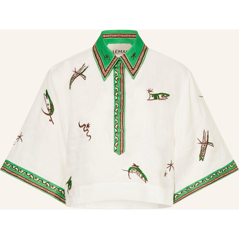 Alémais Blusenshirt Wanda Aus Leinen weiss