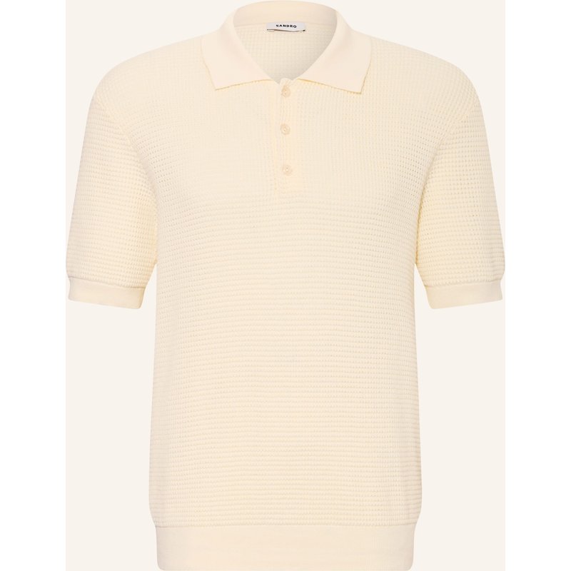 Sandro Strick-Poloshirt beige