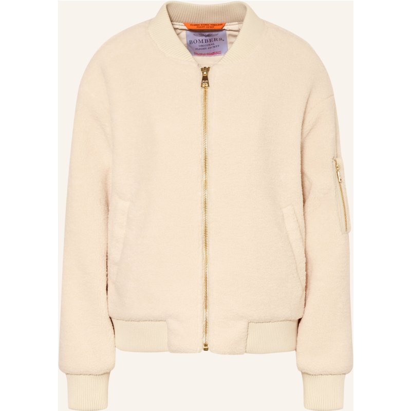 Bombers Original Teddyfell-Blouson weiss