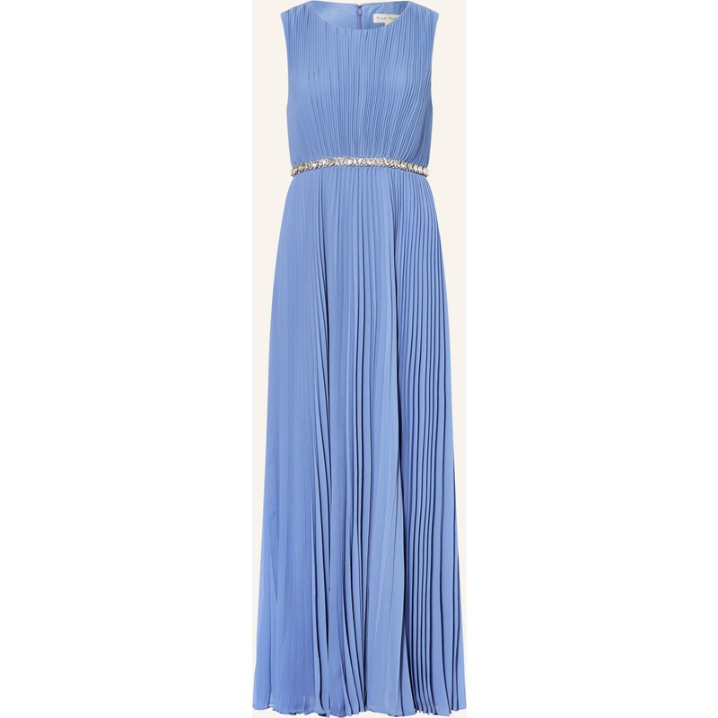 Phase Eight Plisseekleid Anora Mit Schmucksteinen blau