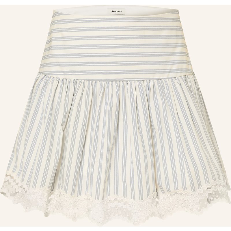 Sandro Skort Mit Spitze blau