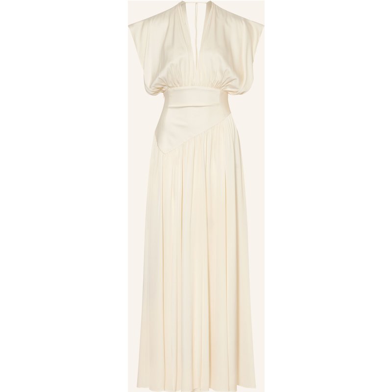 Arakii Kleid Mit Seide weiss