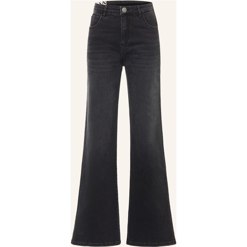 Opus Wide Leg Jeans Mivy grau