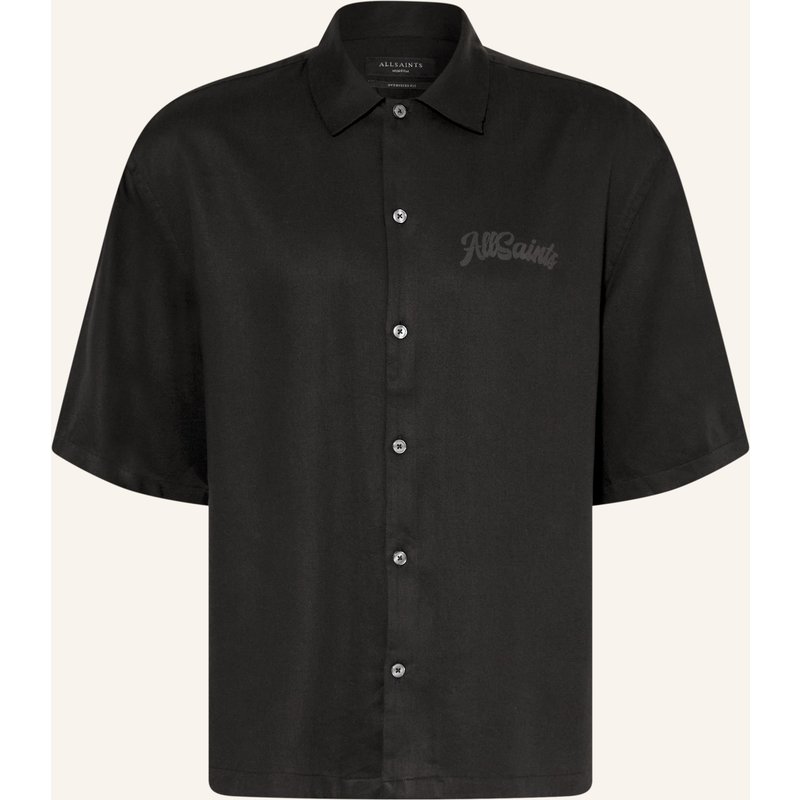 Allsaints Kurzarm-Hemd Circe schwarz