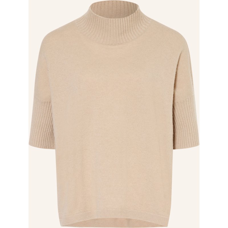Antonelli Firenze Strickshirt Mit 3/4-Arm Und Cashmere beige