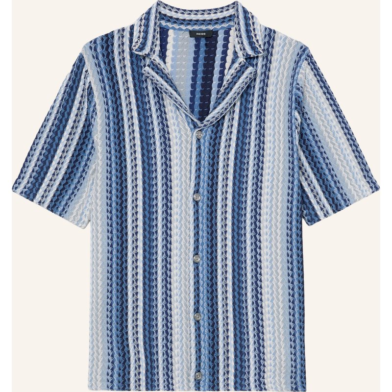 Reiss Resorthemd Fleet Slim Fit blau